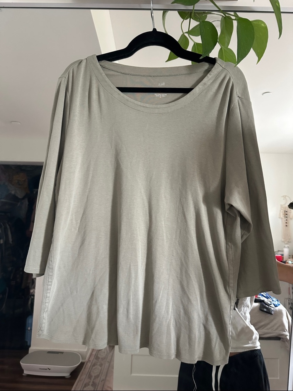 I-Jill Olive Scoop Neck Top